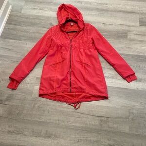 Women's Red Hooded Jacket